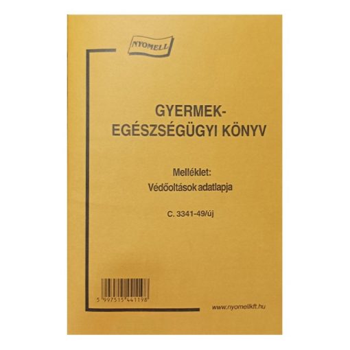 C.3341-49/UJ GYERMEK EGÉSZSÉGÜGYI KISKÖN