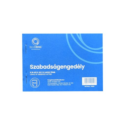 SZABADSÁGENGEDÉLY A6 50X2 LAPOS B.18-49/VX